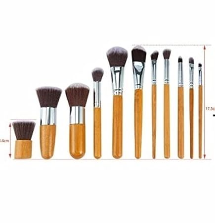 KYLIE Synthetic Bristle Makeup Brushes - Brown , Pack of 11 , KYLIE