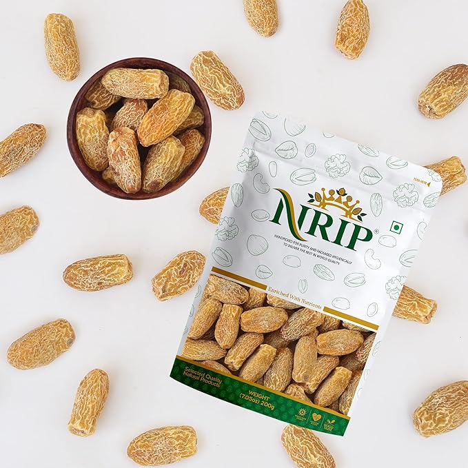 NRIP Dates Dry Yellow/Sukha Khajoor (Pila Chuara) 200 Gm