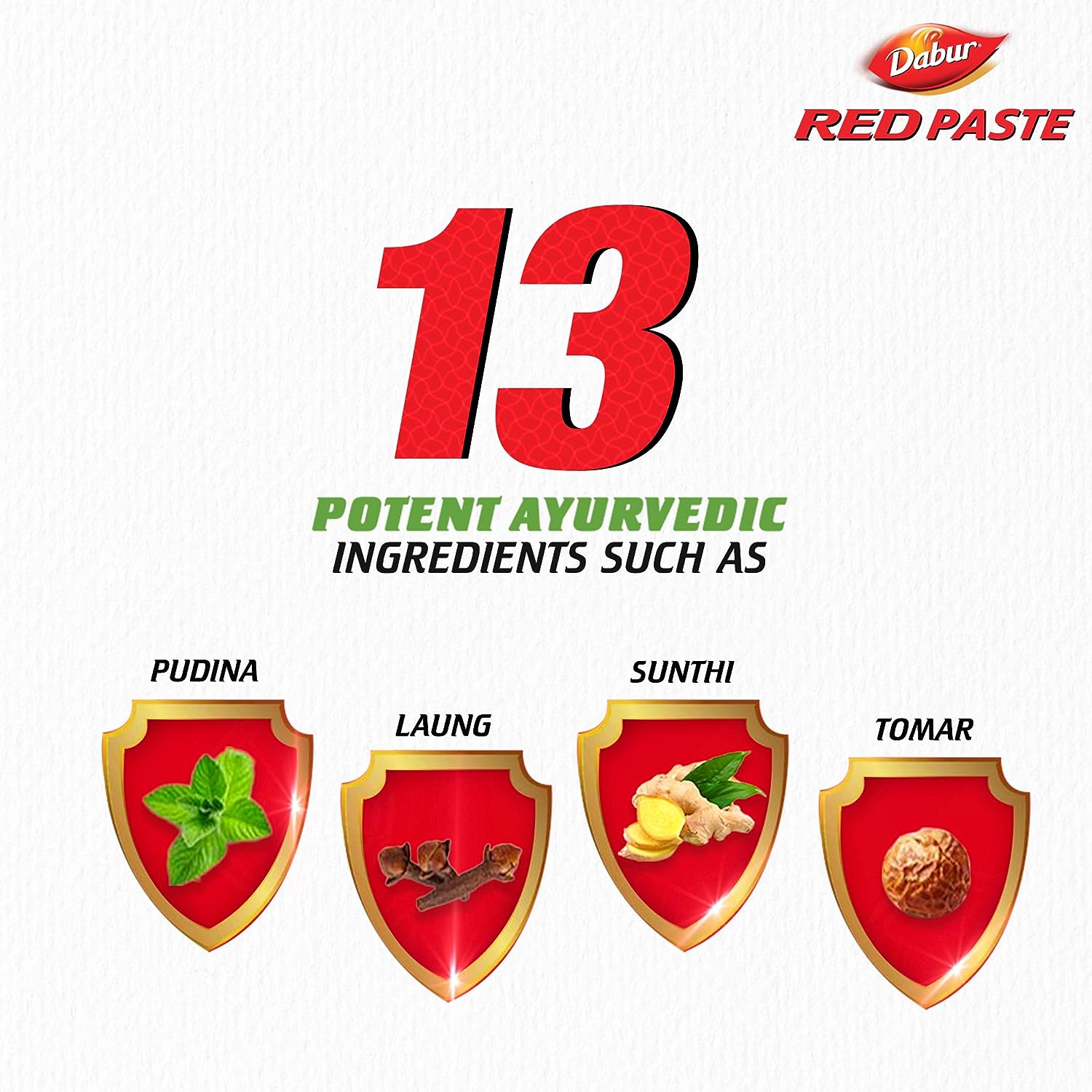Dabur Red Toothpaste-600g (150gX4) | World's No.1 Ayurvedic Paste | Fluoride Free | Helps In Bad Breath Treatment, Cavity Protection, Plaque Removal | For Whole Mouth Health | Power Of 13 Potent Ayurvedic Herbs