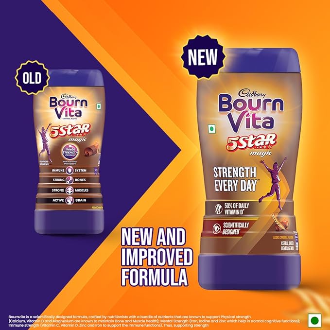 Cadbury Bournvita 5 Star Magic Health Drink Pack, 750 g Pouch