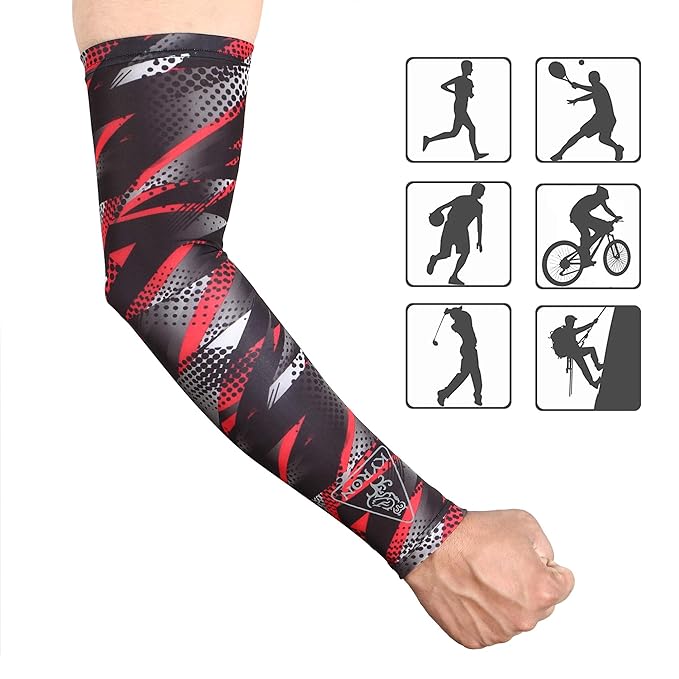 Kyron Sports bikers Arm Sleeves for men uv sunburn skin tannig protection hand cover