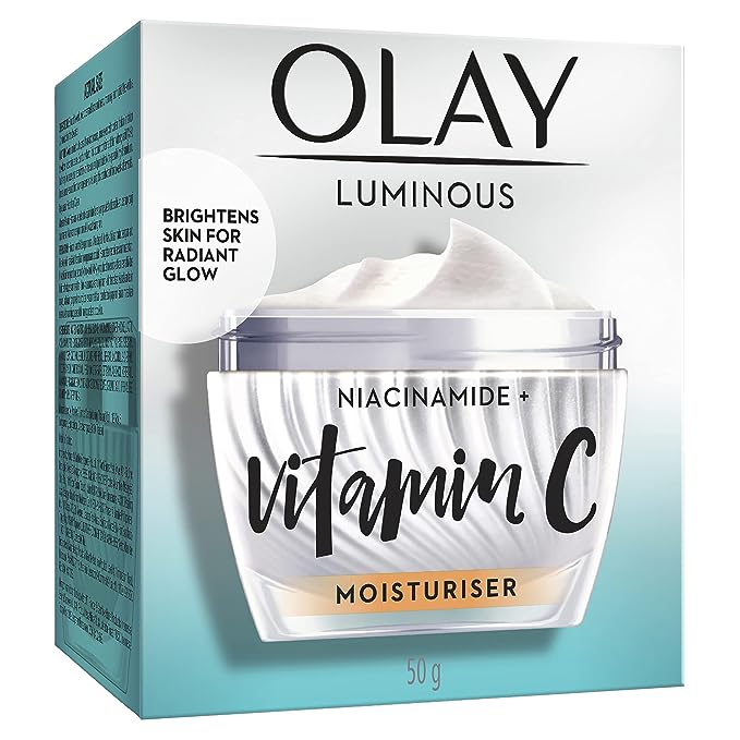 Olay Vitamin C Face Cream with Niacinamide l Normal, Oily, Dry & Combination Skin l Dark Spot Reduction l Even Glow & Smooth Texture l Parabens & Sulphate-free | 50g