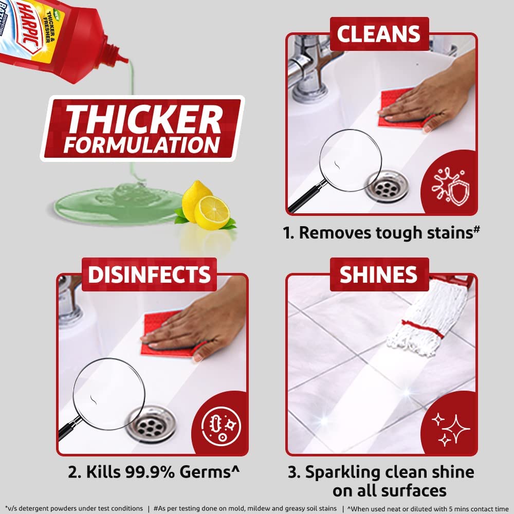 Harpic Power Plus Toilet Cleaner - 600ml (Original, Pack of 3)