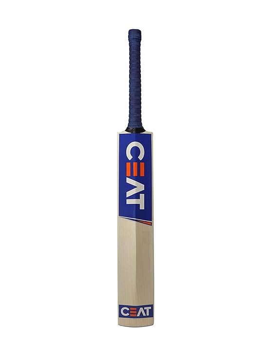 Ske Popular Willow Cricket Bat With Bat Cover For Men'S And Adult All Tennis Ball (Natural, Full Size), Wood, Multicolour
