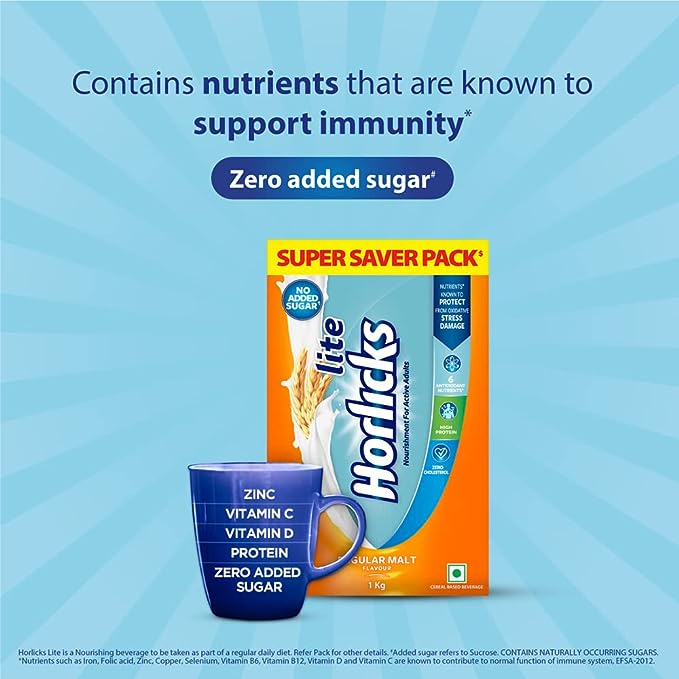 Horlicks Lite Regular Malt Carton, 1kg