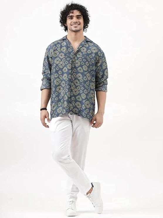 DHRUVI TRENDZ Men Regular Fit Rayon Shirt