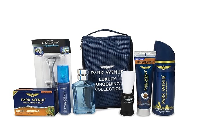 Park Avenue Luxury Grooming Collection 8 in 1 Combo Grooming Kit for men | Valentine's Day Gift Set for men | Gift Hamper for men, Multicolor