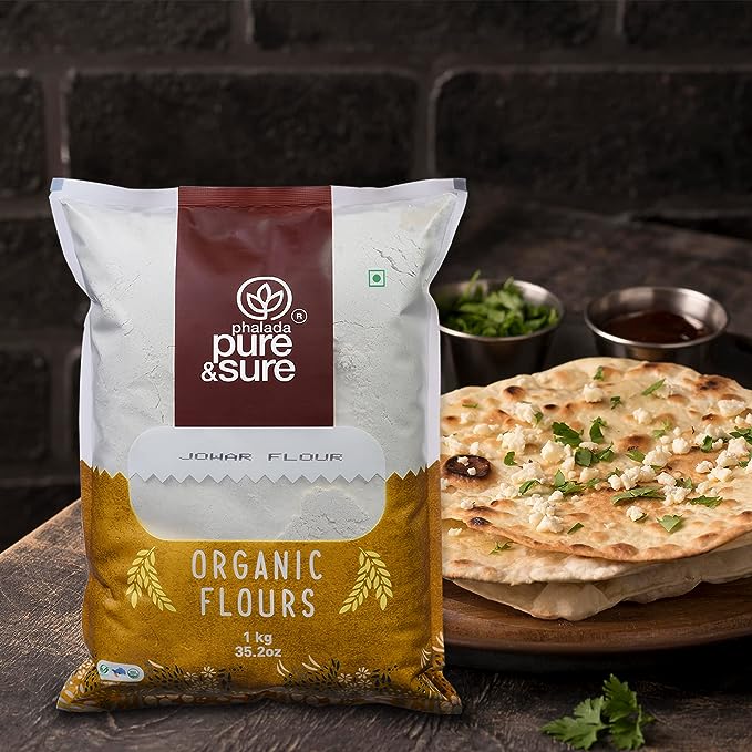 Pure & Sure Organic Jowar Flour | Healthy Food for Weight Loss 1 kg