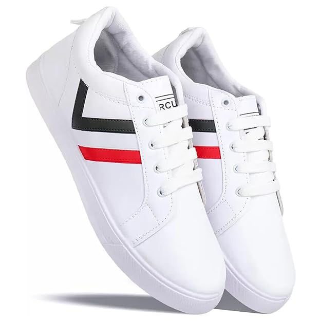 Aircum Premium Comfortable Casual White Sneakers Shoes for Men