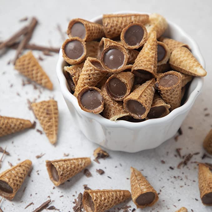 Nova Nova | Best Bites Choco Filled Cones | Classic Chocolate Flavours (Belgian, White & Dark Chocolate) - All in one pack | 100% Eggless | 30 pieces