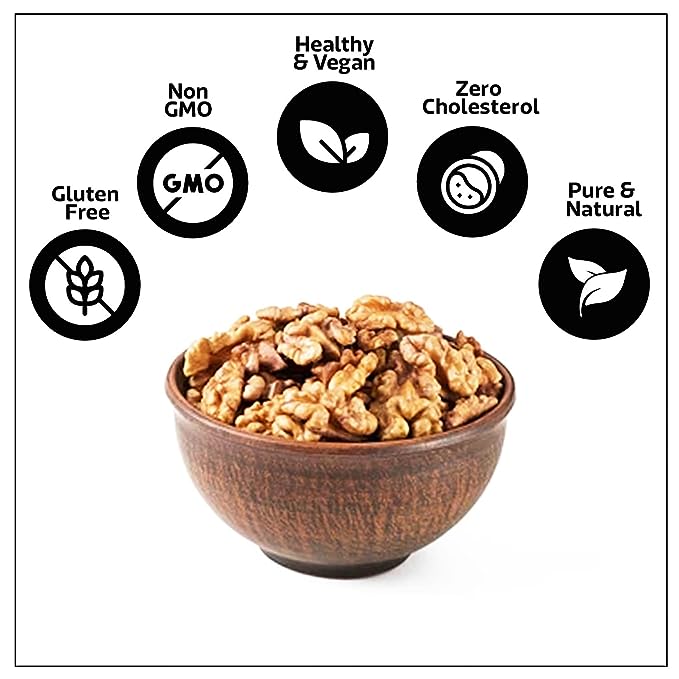 WONDERLAND FOODS Dry Fruits | California Walnut Kernels (Akhrot Giri) | 200g Box