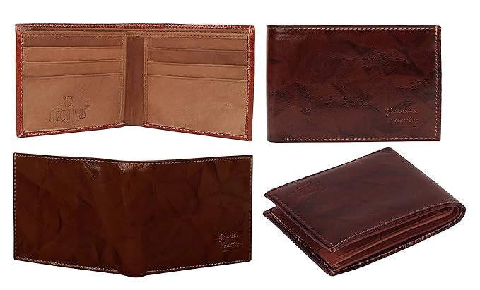 Heron Wills Men's Leather Belt (Pack Of 5 Pieces Combo) (HWCMB58D_RK_Brown)