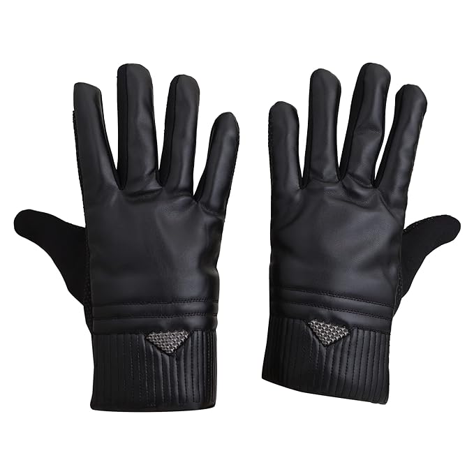 Dopamine Touchscreen Women Warm Gloves Non-Slip Windproof Waterproof Driving, Cycling, Running, Outdoor Sport Gloves for Girl/Womens (Black)