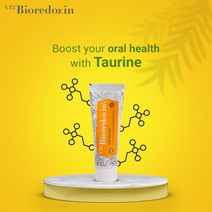 Bioredoxin Oral Day Care Toothpaste | Energizing Effect | Premium Italian Product | Natural Ingredients | Teeth Whitening | 0% Flouride, SLS, Triclosan, Dyes or Parabens | Protection against Cavity | Strengthens Gums | Reduces Pain & Sensitivity
