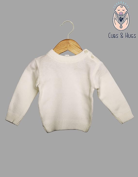 CUBS & HUGS Woolen Full Sleeve Sweater Sweatshirt for Kids and Baby Boys & Baby Girls