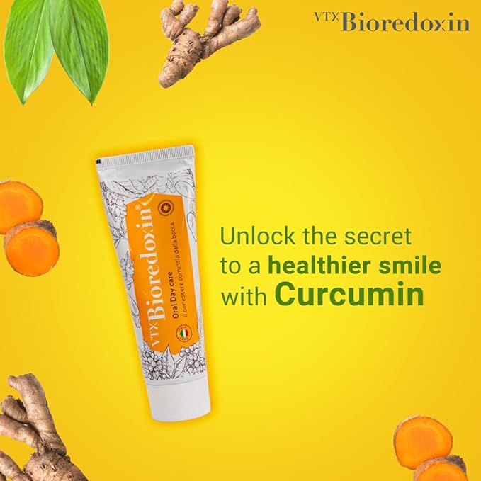 Bioredoxin Oral Day Care Toothpaste | Energizing Effect | Premium Italian Product | Natural Ingredients | Teeth Whitening | 0% Flouride, SLS, Triclosan, Dyes or Parabens | Protection against Cavity | Strengthens Gums | Reduces Pain & Sensitivity
