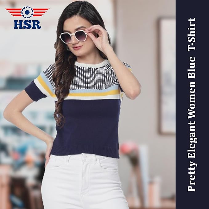 HSR Women Stylish Sleeveless High Mock Neck Stretchable Knit Regular Fit Tank Top (Free Size)