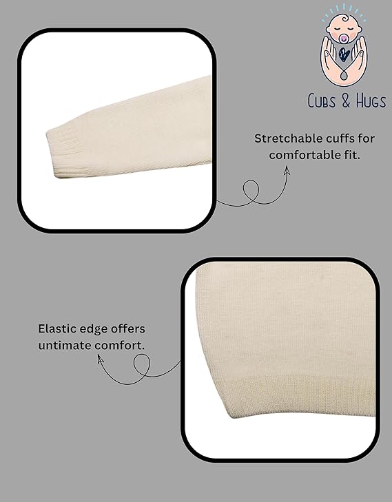 CUBS & HUGS Woolen Full Sleeve Sweater Sweatshirt for Kids and Baby Boys & Baby Girls