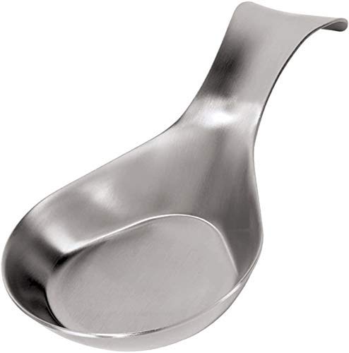 Betools4Me2 Stainless Steel Spoon Rest Holder, Spoon Holder for Kitchen Platform and Dining Table, for Holding Messy Spoon While Cooking, Dishwasher Safe. (2)