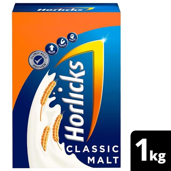 Horlicks Health & Nutrition Drink for Kids, 1kg Refill Pack | Classic Malt Flavor | Supports Immunity & Holistic Growth | Health Mix Powder