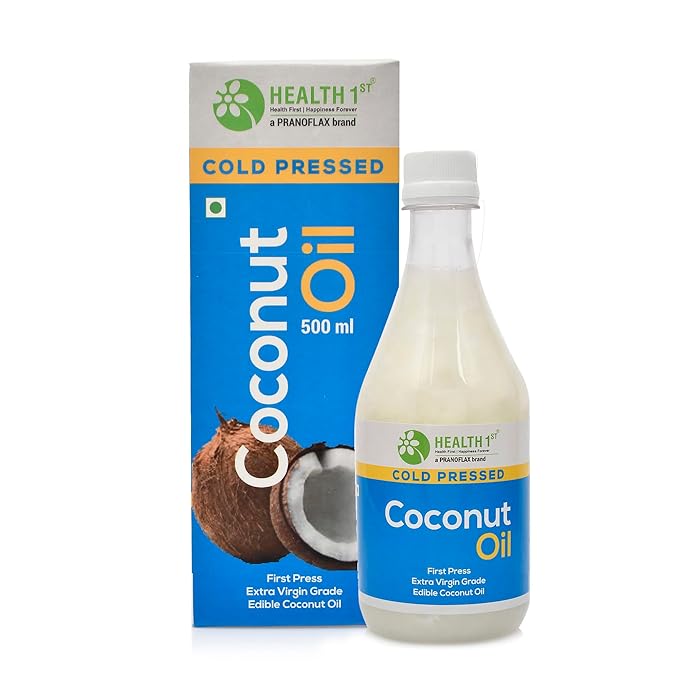 HEALTH 1st Cold Pressed Coconut Oil, 500 ml