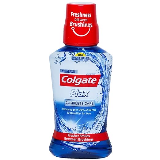 olgate Plax Antibacterial Mouthwash, 24/7 Fresh Breath - Pack of 250ml, (Complete Care)