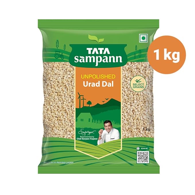 Tata Sampann Unpolished Urad Dal (Split), 1kg