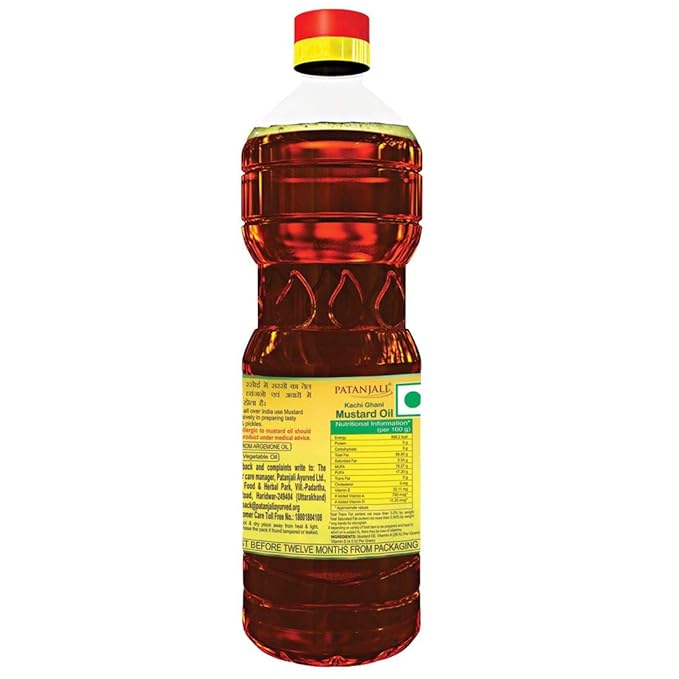 Patanjali Fortified Mustard Oil, 1 L