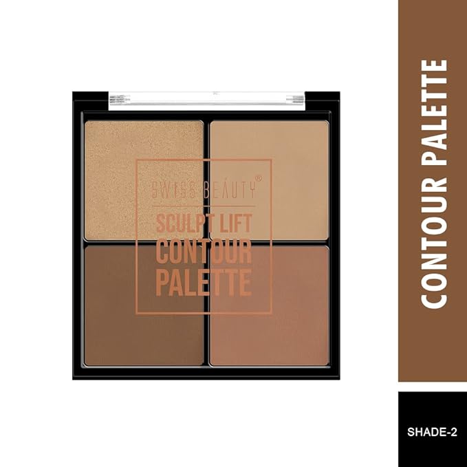 Swiss Beauty Sculpt Lift Contour Palette, Shade-02, 14gm