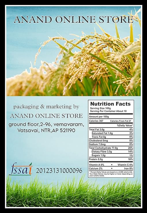  Sona Masuri Rice From village/Organic Rice Pady/direct FARM To your Kitchen/direct from Farm (6 Months Old Rice, 25 Kg)