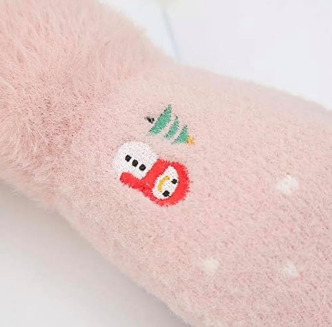 Richmen Winter Gloves for Women Fashion Knitted Hand Gloves | Soft Acrylic Wool Half Finger Warm Mitten Gloves for Boys and Girls Fingerless Rabbit Ears Glove