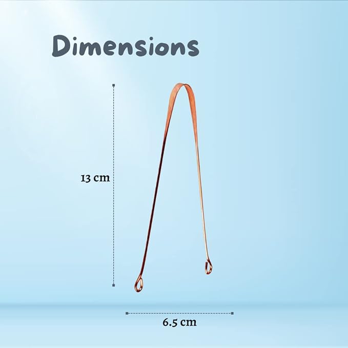 Adore Copper Tongue Cleaner for Kids - Baby Tongue Cleaner Maintains Oral Care, Pack of 1 (Dummas)