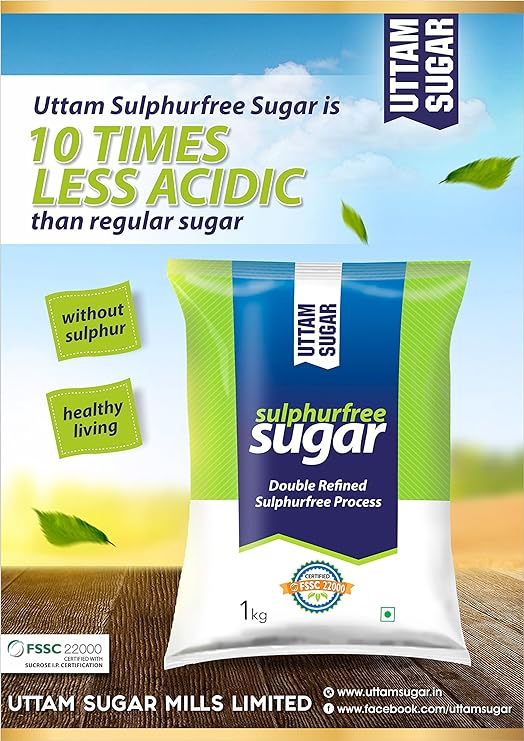 Uttam Sugar Sulphurless Sugar, 1kg